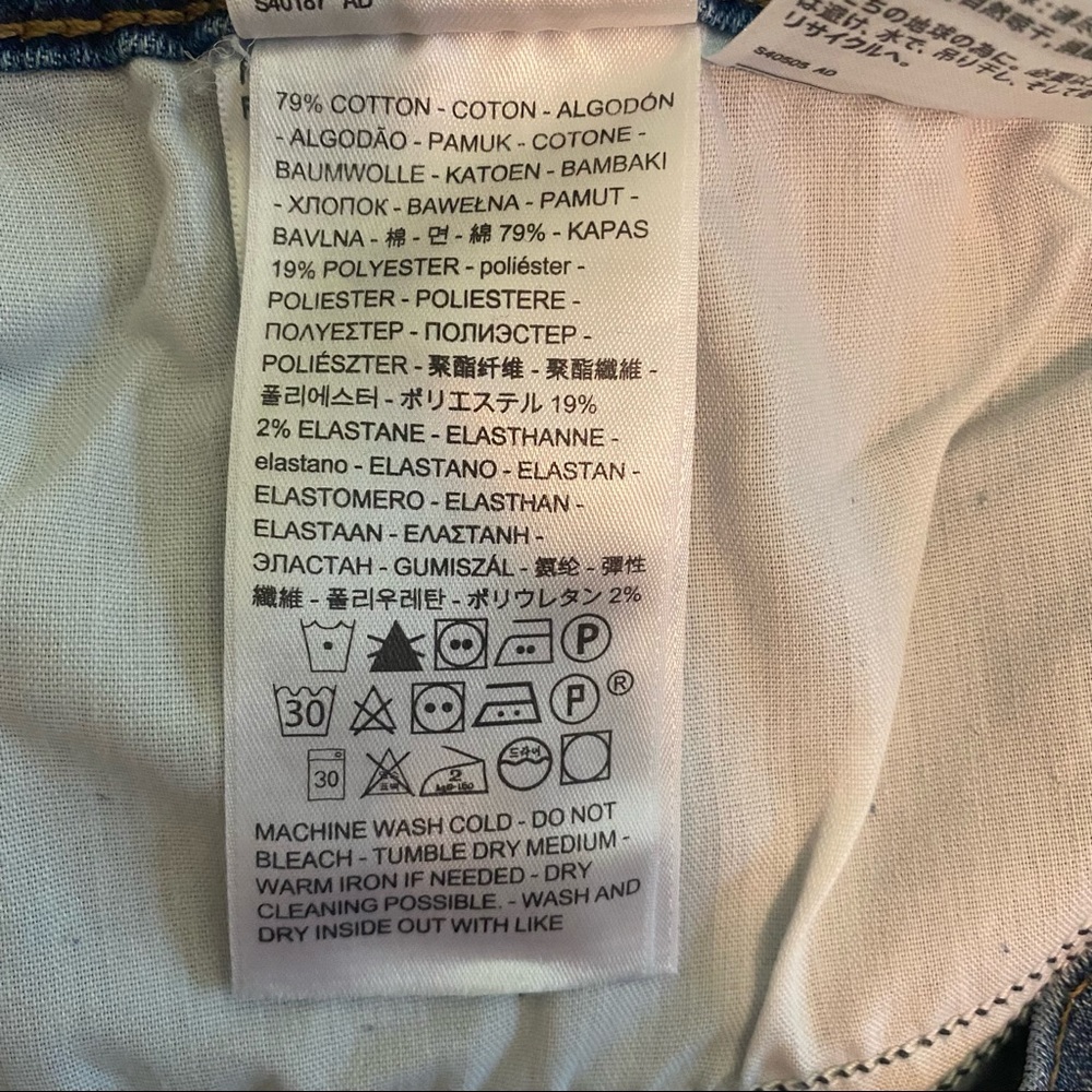LEVI’S Sculpt Boyfriend Fit Tapered Leg Jeans NWT 33/16 Relaxed distressed - Picture 10 of 13